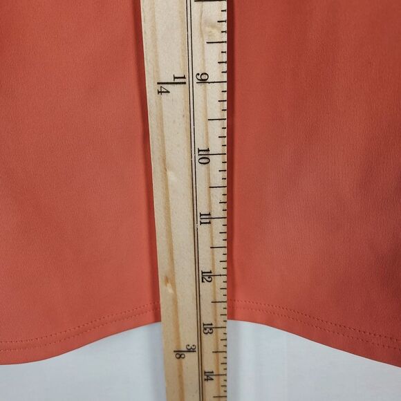 Athleta Women’s M Orange Crop Tank High Neck Racer‑Back Activewear - Picture 11 of 14